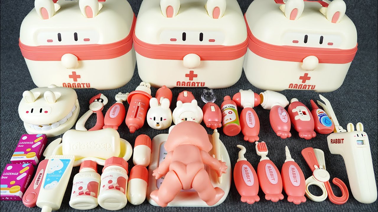 12 Minutes Satisfying with Unboxing Doctor Rabbit Playset, Doctor Toys ...