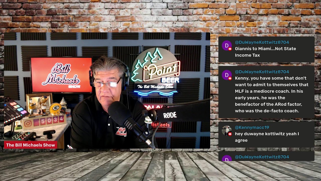 The Bill Michaels Show (Tuesday June 16th, 2026)
* Packers rookies back in Green Bay
* Brewers and Guardians start up tonight 
     *  Hello Cooper Pratt
     - Chuck Freimund, Locked On Brewers, 11:35A
* Bucks Giannis...something will happen this week
     - Jim Owczarski, MJS Bucks Beat Writer, TBD

CALL IN: 877-867-1670
TEXT IN: 608-321-1670