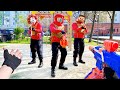 Nerf battle royale gaming legends faceoff in epic playground showdown