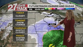 Quiet, cloudy skies Wednesday