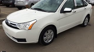 Pre Owned White 2010 Ford Focus 4dr Sdn S Auto - Wetaskiwin, Alberta, Canada