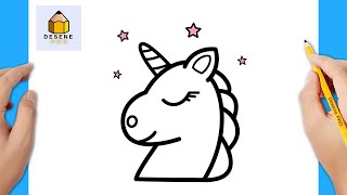 Cum să desenezi un unicorn usor | Desene pas cu pas