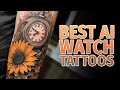 Stunning watch tattoo created by ai