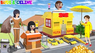 Full Movie - Rich Yuta Gets a New Golden House💸VS Poor Scavenger Mio Gets a Used House | Sakura S...