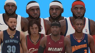 I created four LeBron/Point Guard Duo’s