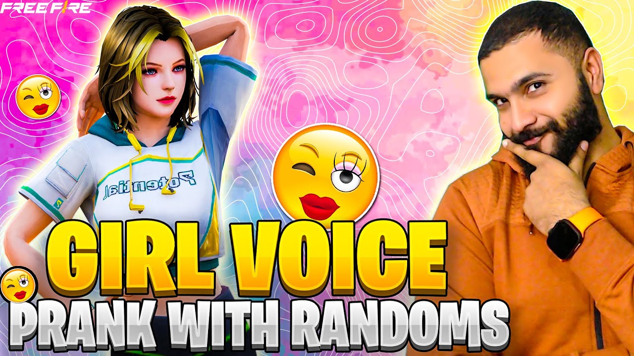 Girl Voice 👩🏻 Prank With Randoms 😂😂 - Garena Free Fire Funny - YouTube
