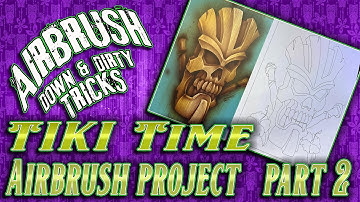 Tiki Painting part 2  | Live Airbrush How-To