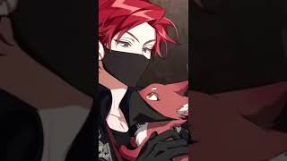 anime boy is so cute and handsome! 😍 His red hair, charming smile, and cool aura make him truly