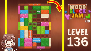 Wood Block Jam Level 136 Solution Walkthrough