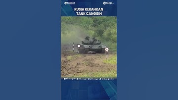 RUSIA KERAHKAN TANK CANGGIH T 14 ARMATA DI UKRAINA #Shorts