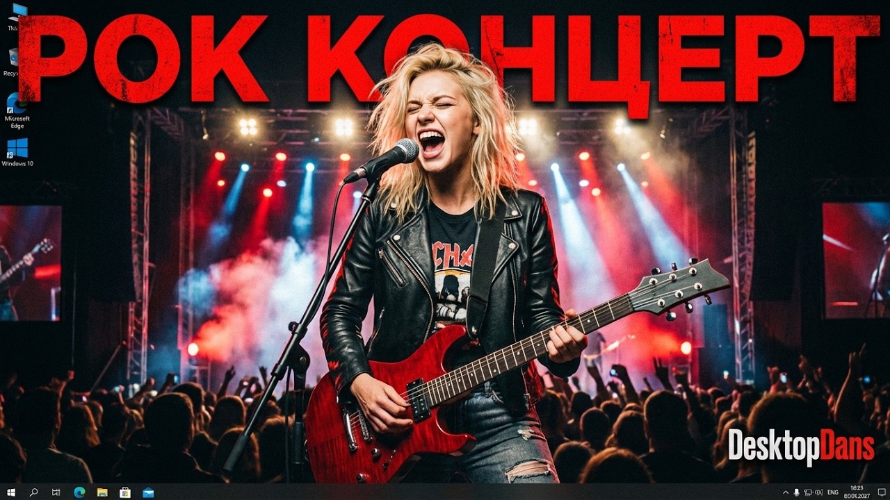 🎸 РОК-КОНЦЕРТ на Твоем Экране! Эпичное Соло на Гитаре | DesktopDans
