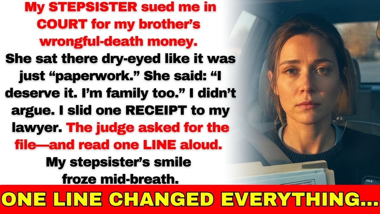 My Stepsister Sued Me in Court for Brother’s Wrongful-Death Settlement—Then the Judge Read One Line…