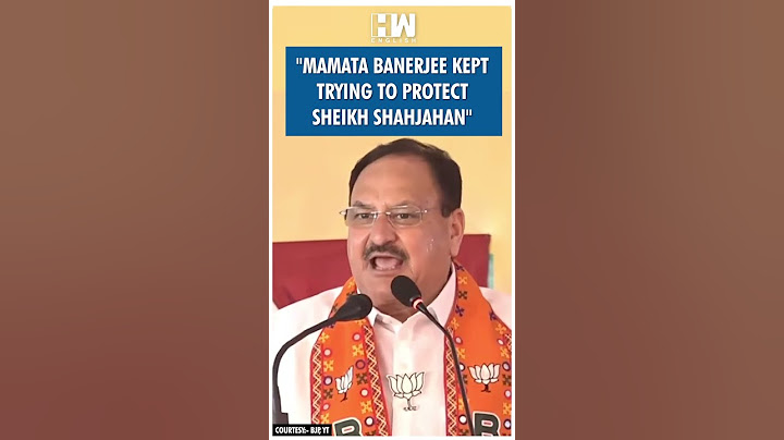 #Shorts | "Mamata Banerjee kept trying to protect Sheikh Shahjahan" | BJP | JP Nadda | West Bengal