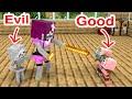 Monster School : Good Baby Zombie Pigman and Evil Baby Skeleton - Sad Story - Minecraft Animation