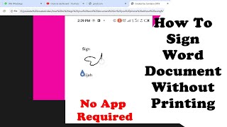 How To Sign Your Microsoft Word Document On Your Android Phone Without Using An App