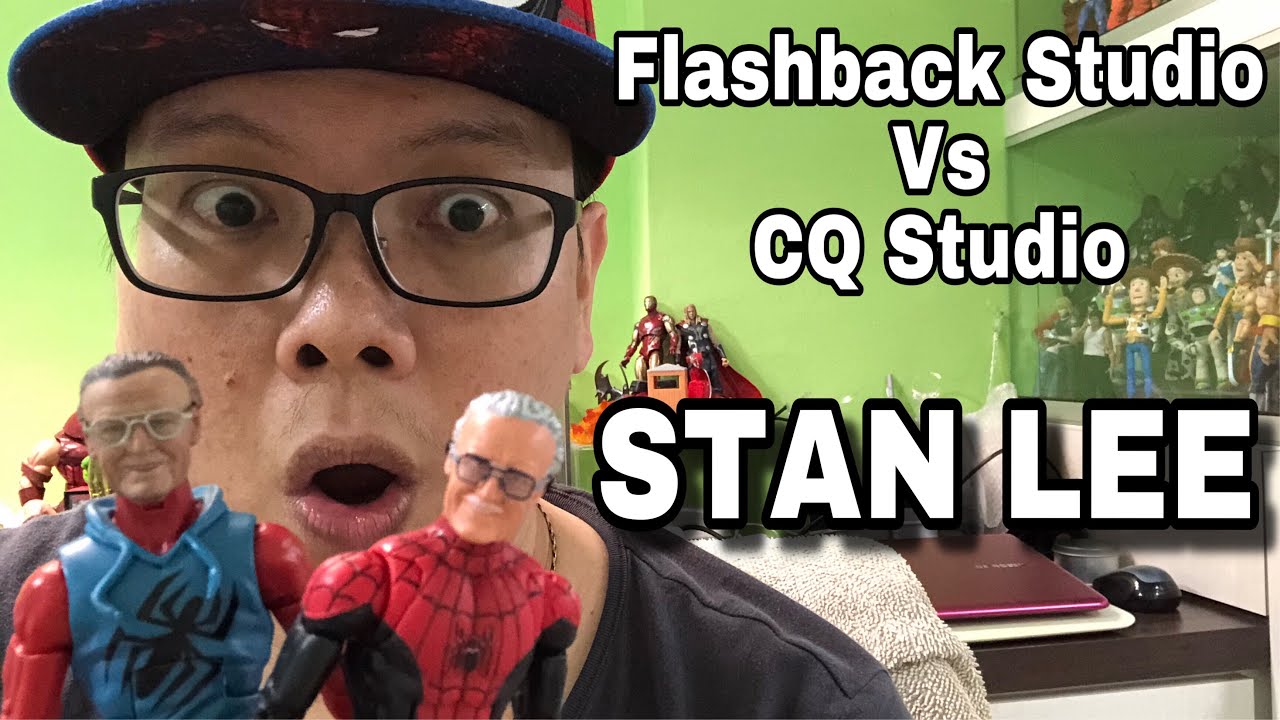COMPARISON: Flashback Studio Vs CQ Studio Stan Lee 1/12 scale Head ...