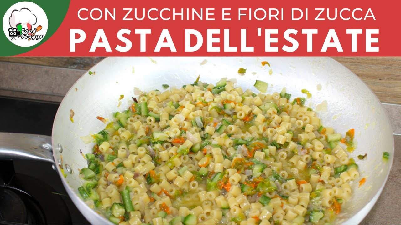 PASTA CON ZUCCHINE E FIORI DI ZUCCA - SENZA PANCETTA! | FoodVlogger ...