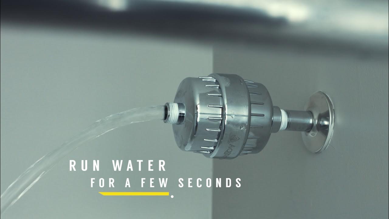 How to Backwash a Shower Filter YouTube