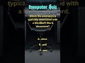 Computer Topic Quiz #computer #mcq #learning #fun #quiz