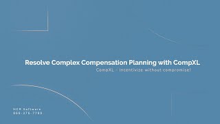 Compxl Cloud-Based Compensation Introduction To Complex Compensation Planning