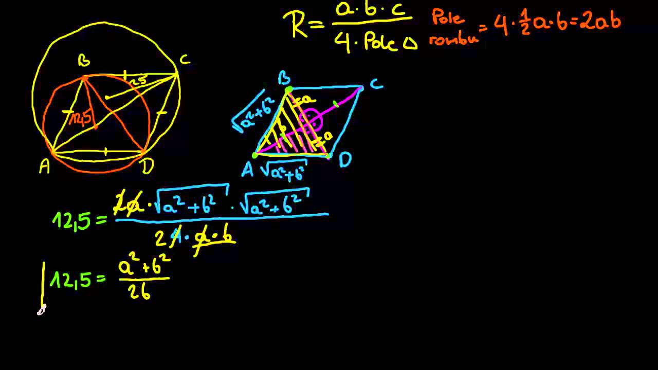 Oblicz pole rombu - trudne zadanie o dwusiecznych (AIME 2003)