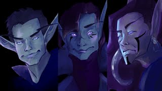 hey i drew some void elves (Timelapse)