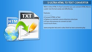 S-Ultra HTML To Text Converter