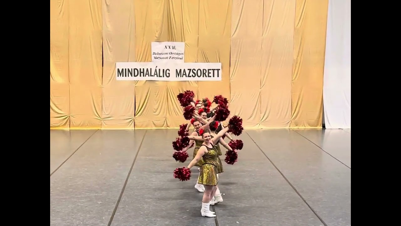 Angyalföldi Mazsorett Együttes Felnőtt (pom-pon) - Debrecen 2024