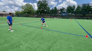 Agility/COD - Reactive Lateral 2x Shuffle to Deceleration