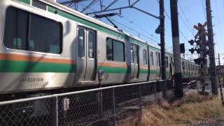 E231系近郊形 機器更新車(U16編成)栗橋駅付近通過