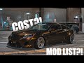 CURRENT MOD LIST & COST OF MY GENESIS COUPE!!