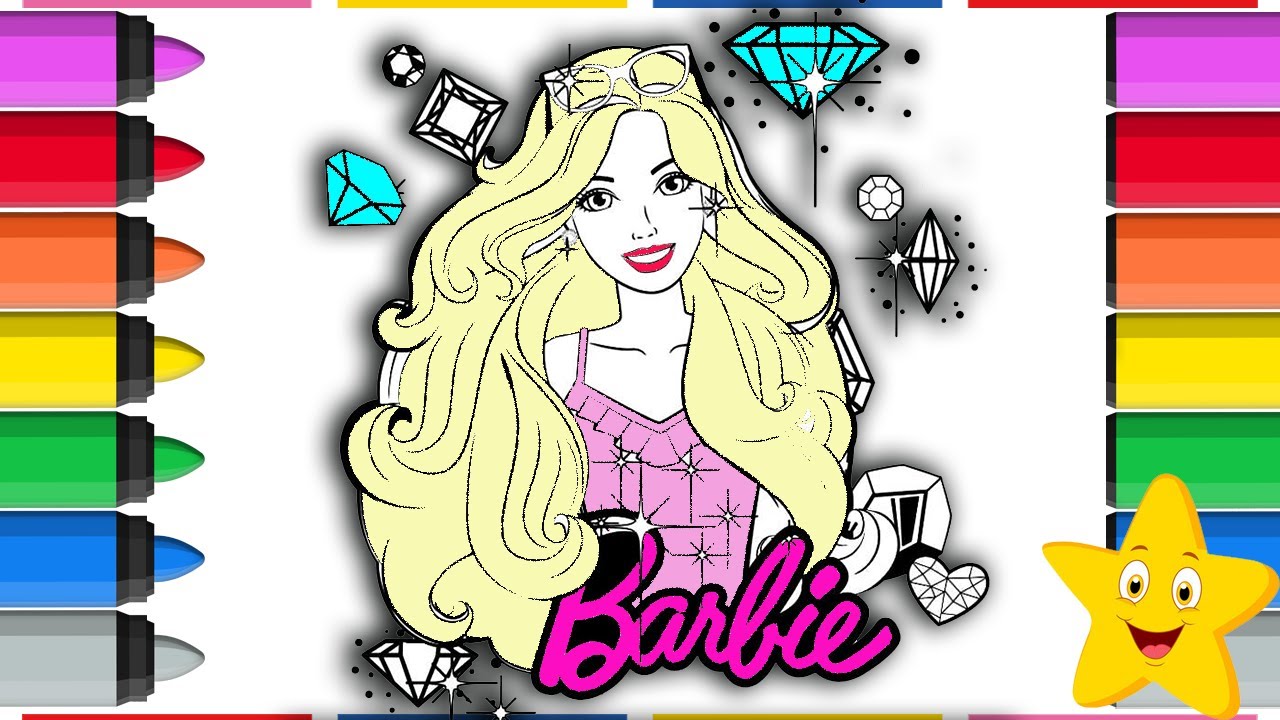 BARBIE COLORING PAGES!💄BEAUTY COLORING 👩🏻 - YouTube