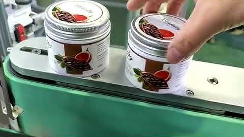 round jar top wrap around labeling machine  skilt