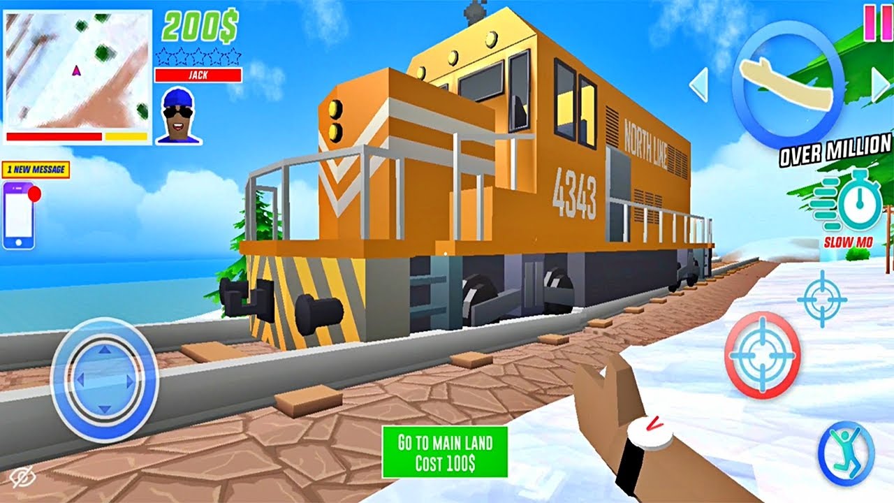 Dude Theft Wars: Open World Sandbox - New Train Vehicle New Update (Android, iOS)