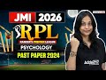 JMI 2026 Psychology 🔥 JMI Series | Past Paper 2024 Important Questions | Must Watch