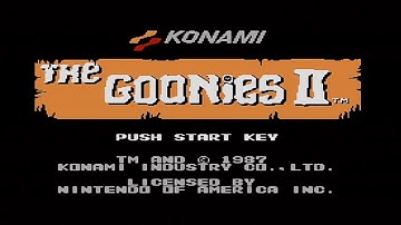 The Goonies 2: Intro & Gameplay Demos - NES