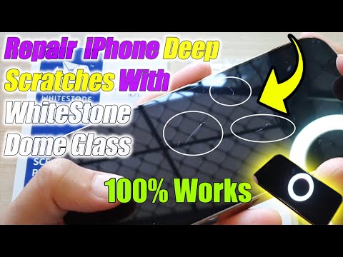 How to Repair  iPhone Deep Scratches With WhiteStone Dome Glass - 100% Works