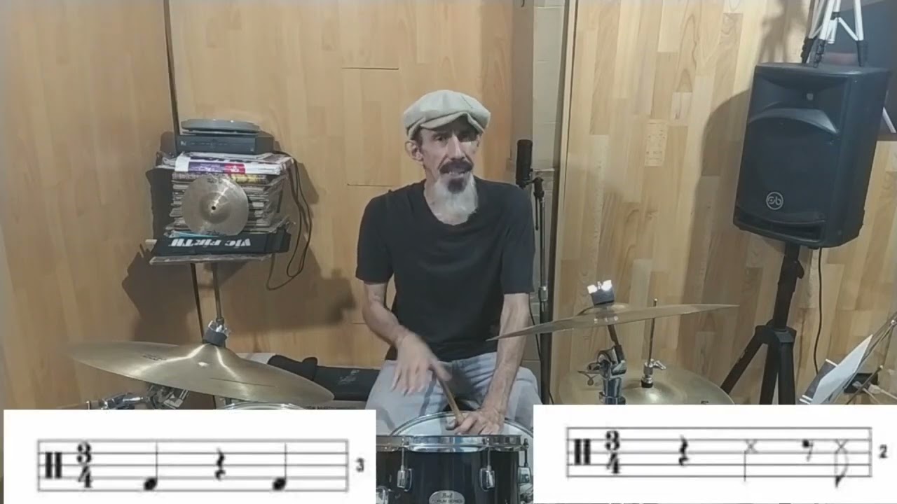 COMO TOCAR EN BATERÍA JOROPO 3x4 y 6x8 (4 patrones fáciles)