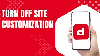 How to Turn Off Site Customization on Depop App
