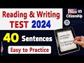 Practice english reading and writing us citizenship test 2024  us citizenship interview 2024