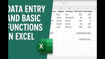 📊 Excel for Beginners – Task 1: Data Entry & Basic Functions | TechnoHack Internship Project 🖥️