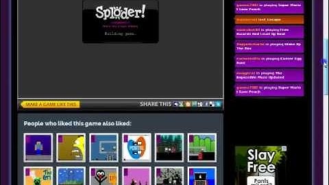 Sploder Glitch Showcase Part 1 bloopers