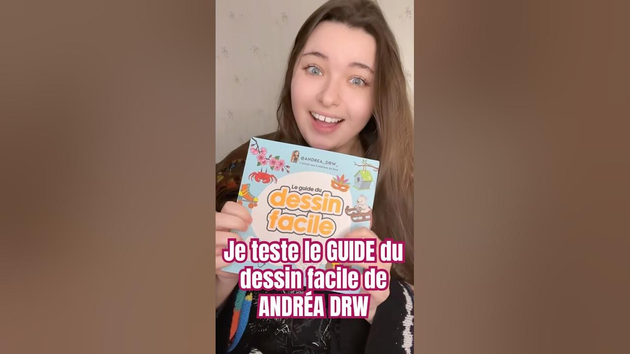 Andréa Drw Page De Garde 2023 Je teste le GUIDE du DESSIN FACILE de ANDREA DRW 💖🤩 #dessinfacile #