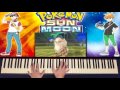 Battle Battle Tree Boss Red Blue Pokémon Sun Moon Piano Cover 