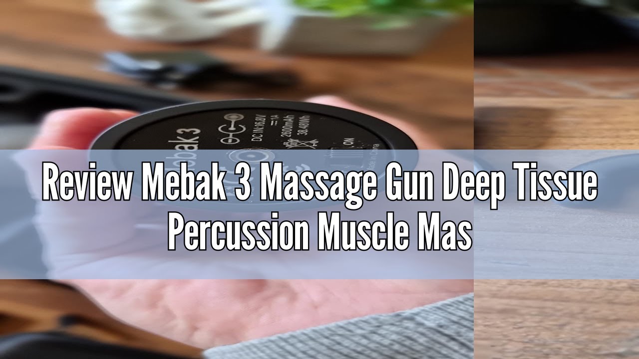 Review Mebak 3 Massage Gun Deep Tissue Percussion Muscle Massager Gun Handheld Electric Back Neck Ma