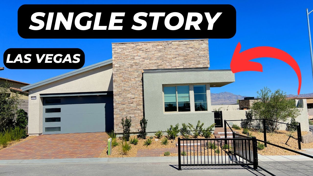 Single Story New Build Homes For Sale In North West Las Vegas NV YouTube