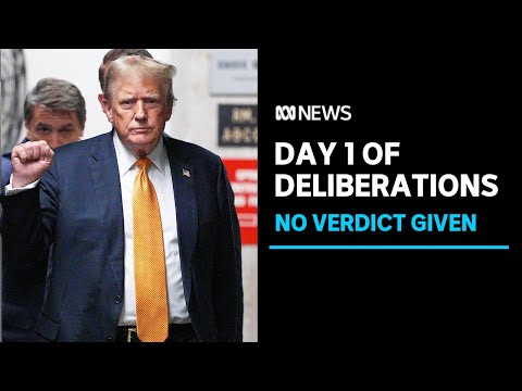 Trump hush money trial’s jury gives no verdict on first day of deliberations 