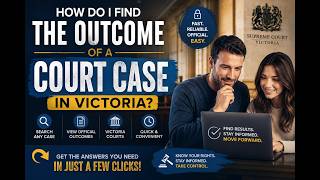 How do i find the outcome of a court case in Victoria