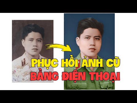 Video Hướng Dẫn Phục Hồi Ảnh Cũ Trắng Đen Thành Ảnh Màu Chỉ... - youtube