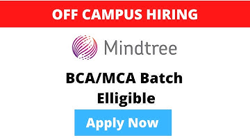 Mindtree Edge Program Software Engineering Job for BCA MCA Graduates